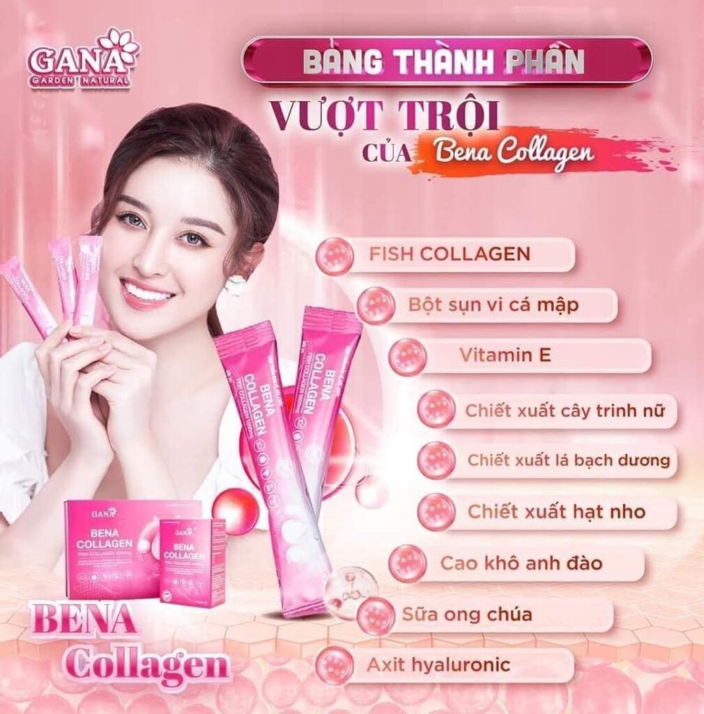 Collagen bena chính hãng hộp 30 gói